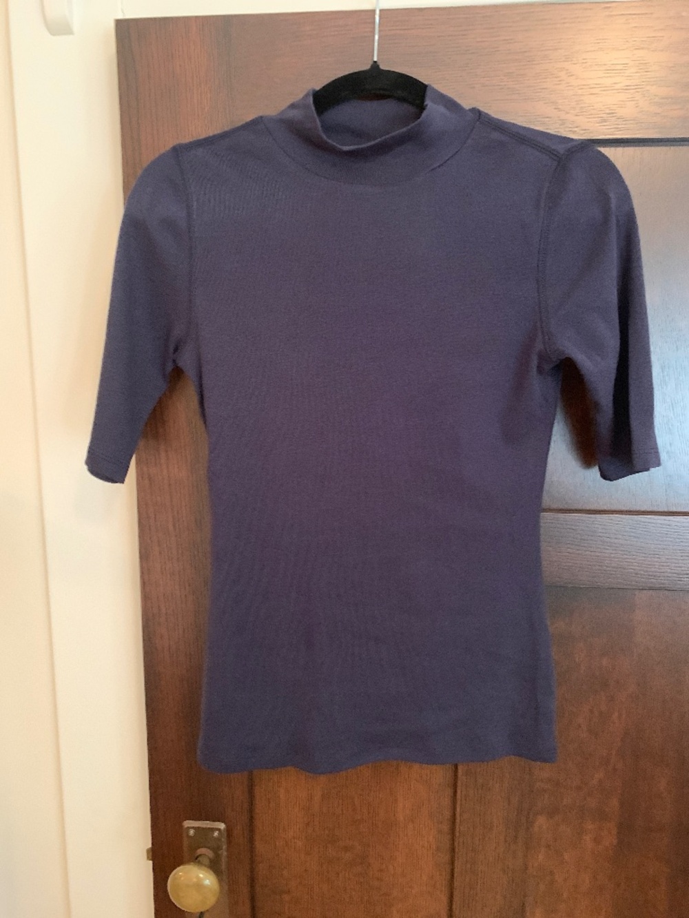 Lilla / P Navy Blue Mock Neck Tee